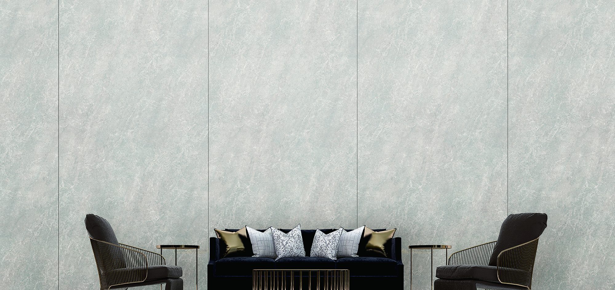 Lobby feature wall finished in Bodaq marble interior film