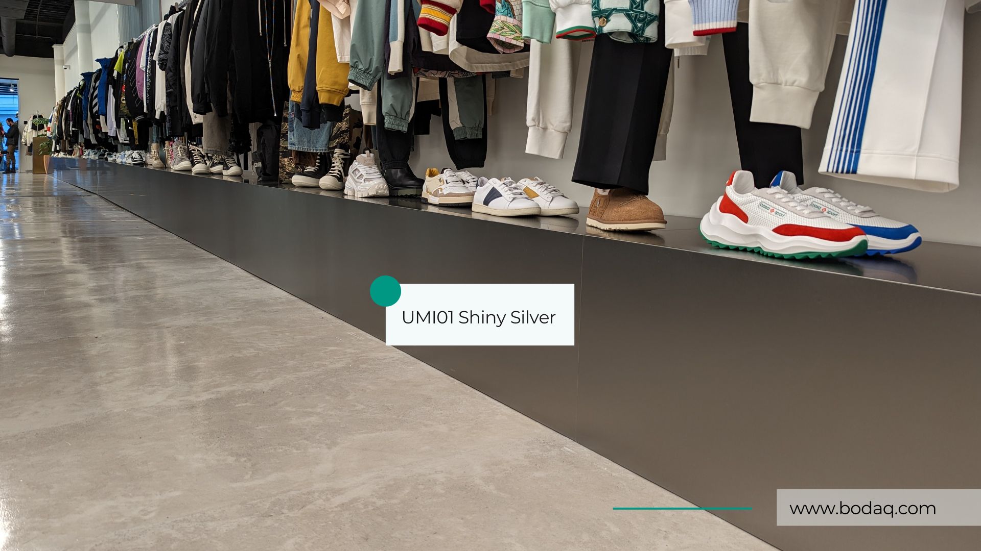 Retail store fixtures and shopfitting wrapped in Bodaq interior film