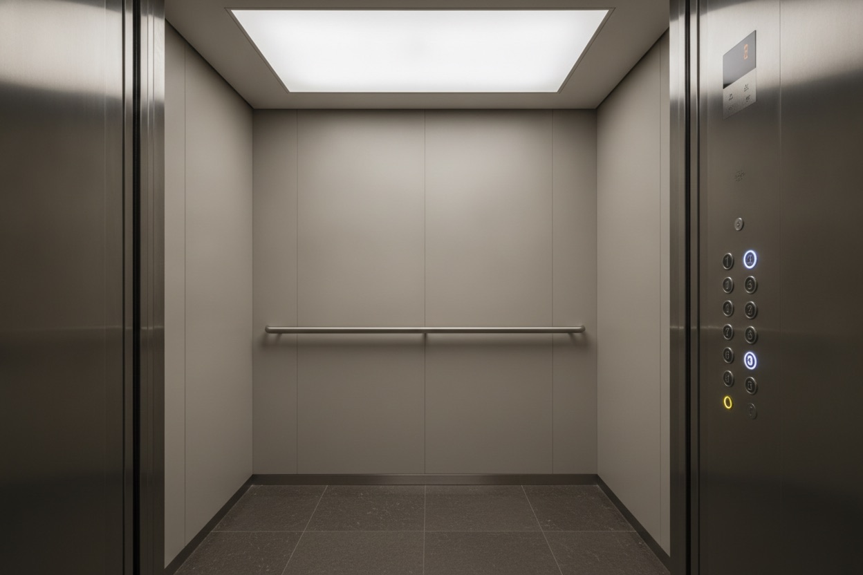 Elevator interior preset scene