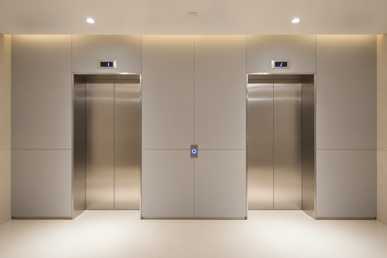 Elevator landing preset scene