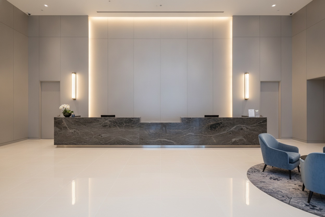 Hotel lobby preset scene
