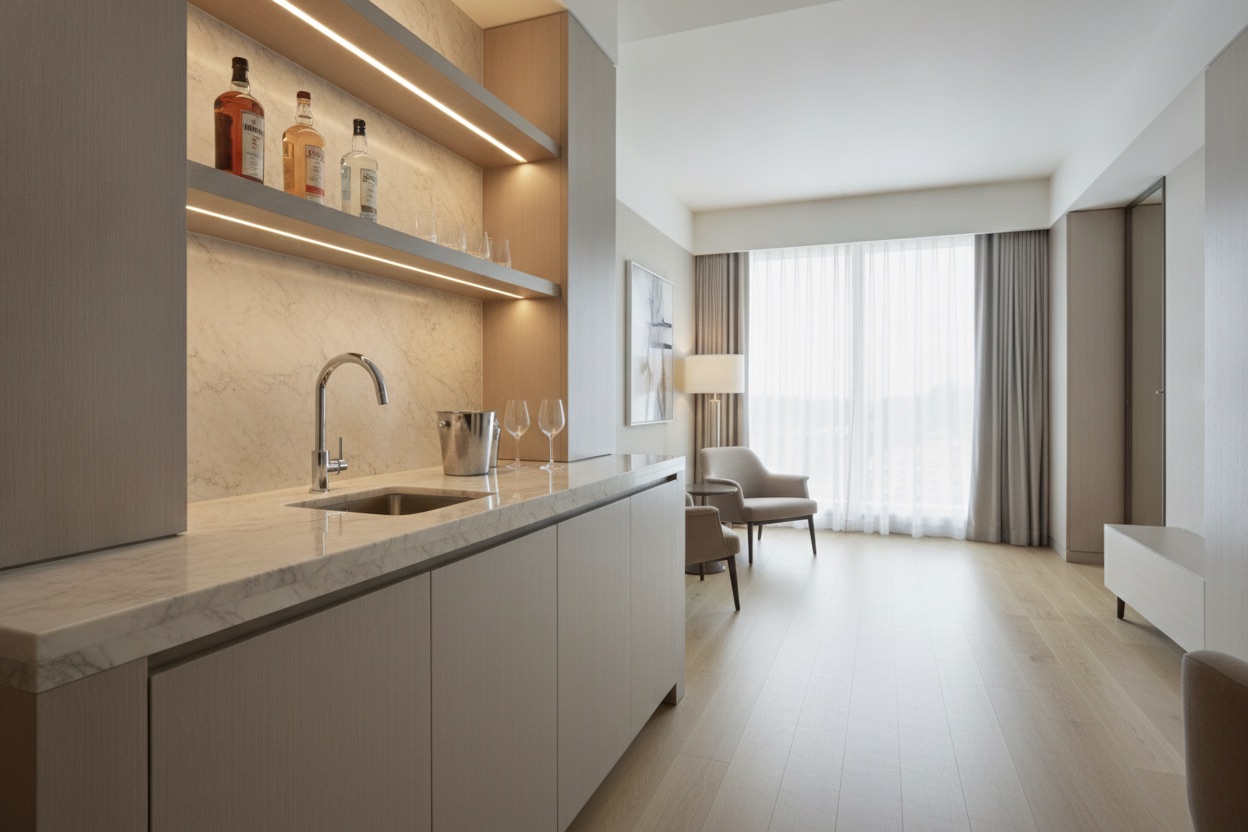 Hotel wet bar preset scene